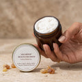 Lisa Monae Beauty face balm with frankincense in amber glass jar — natural botanical skincare