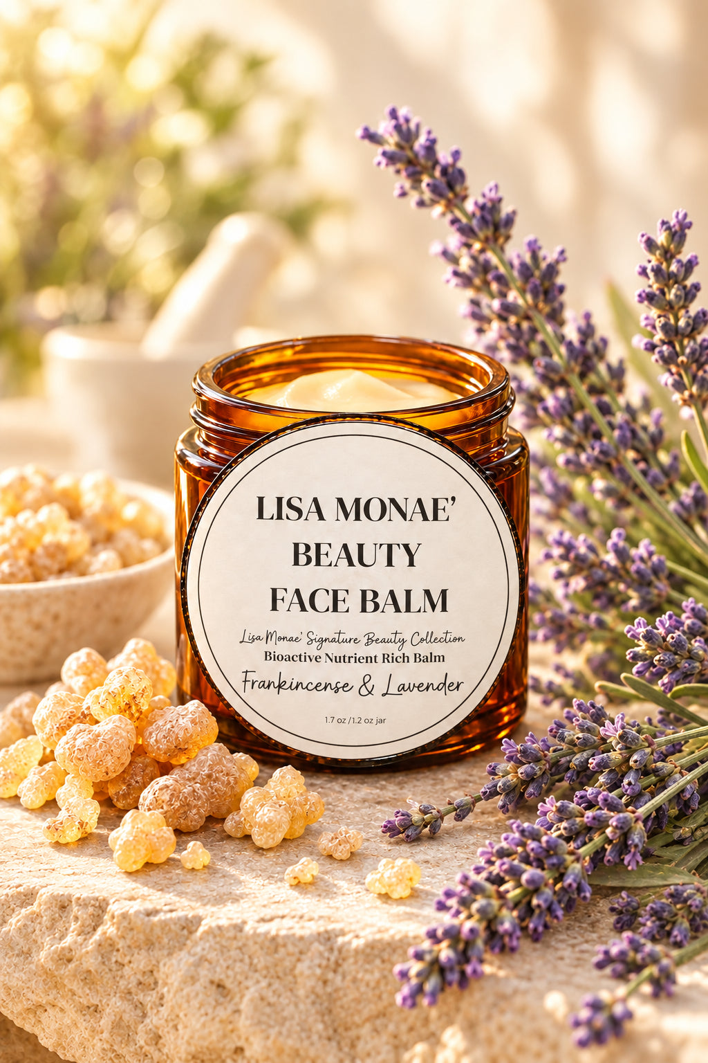 Lisa Monae Nourishing Frankincense Lavender Herb Infused Whipped Tallow Balm